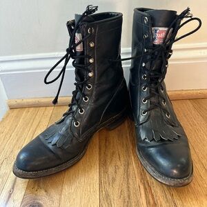 Justin 7” Lace-up Roper Boots